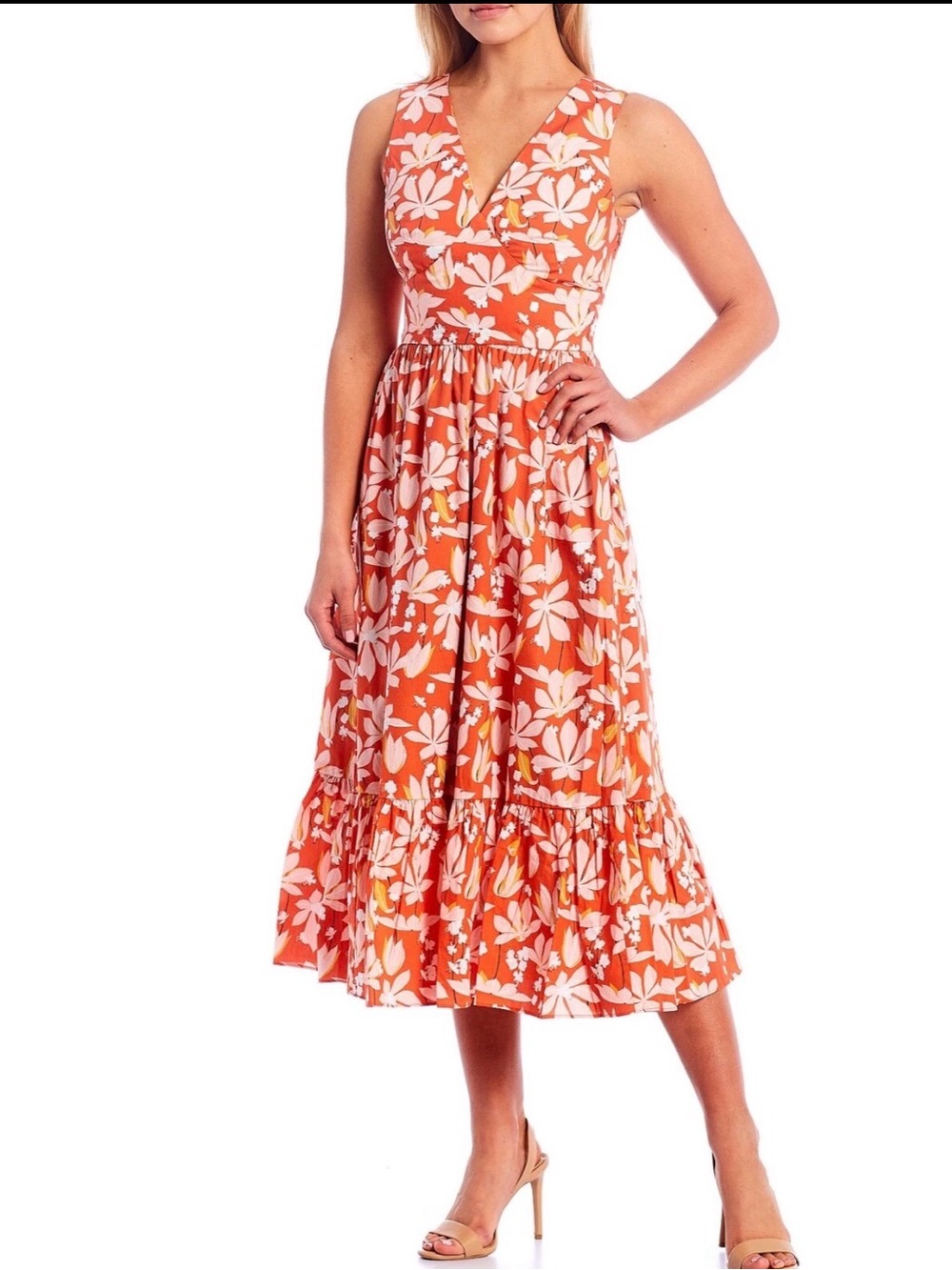 Sachin + Babi Dany Floral Midi Dress size 8 excellent